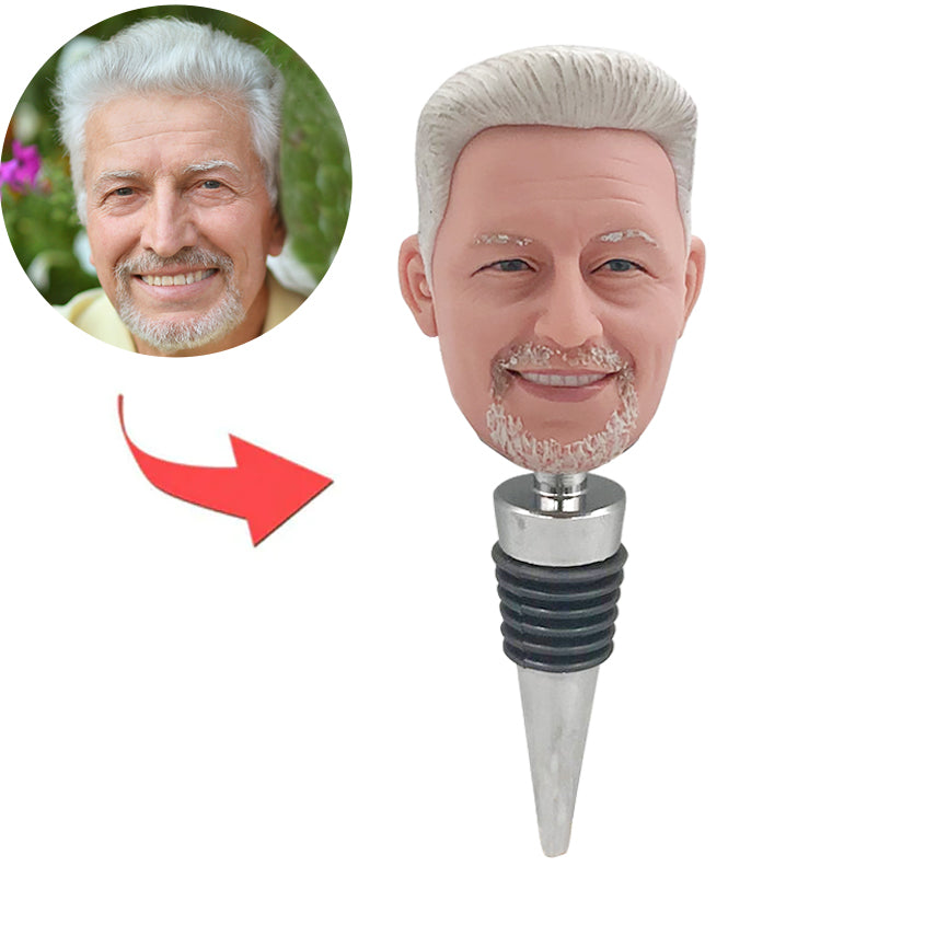 Bouchons de bouteille de vin Bobblehead personnalisés