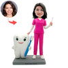 Figurine de dentiste personnalisée avec dent