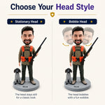 Custom Hunter Bobblehead with Dog