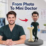 Figurine bobblehead personnalisée – chirurgien orthopédiste