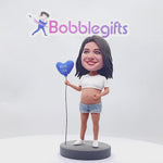 Maman enceinte Bobblehead personnalisé