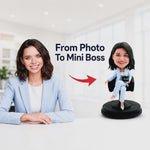 Bobblehead BOSS féminin personnalisé - CADEAU DU JOUR DU BOSS