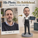 Figurine à tête branlante personnalisée « Bonne retraite »