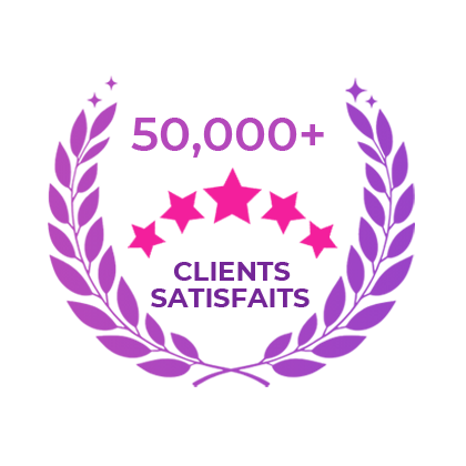 <p>Plus de 50 000 clients satisfaits</p>
