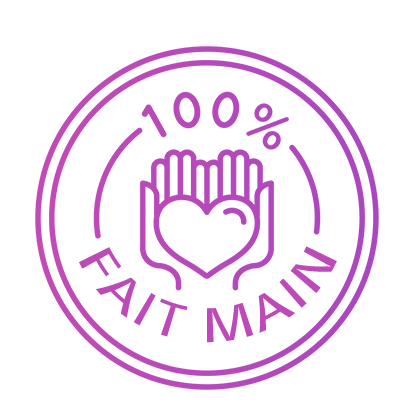 <p>100 % fait main par des artistes</p>