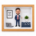 Boîte à ombres 3D personnalisée avec figurine – Cadeau personnalisé pour toute occasion