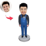 Jeans personnalisés man bobblehead