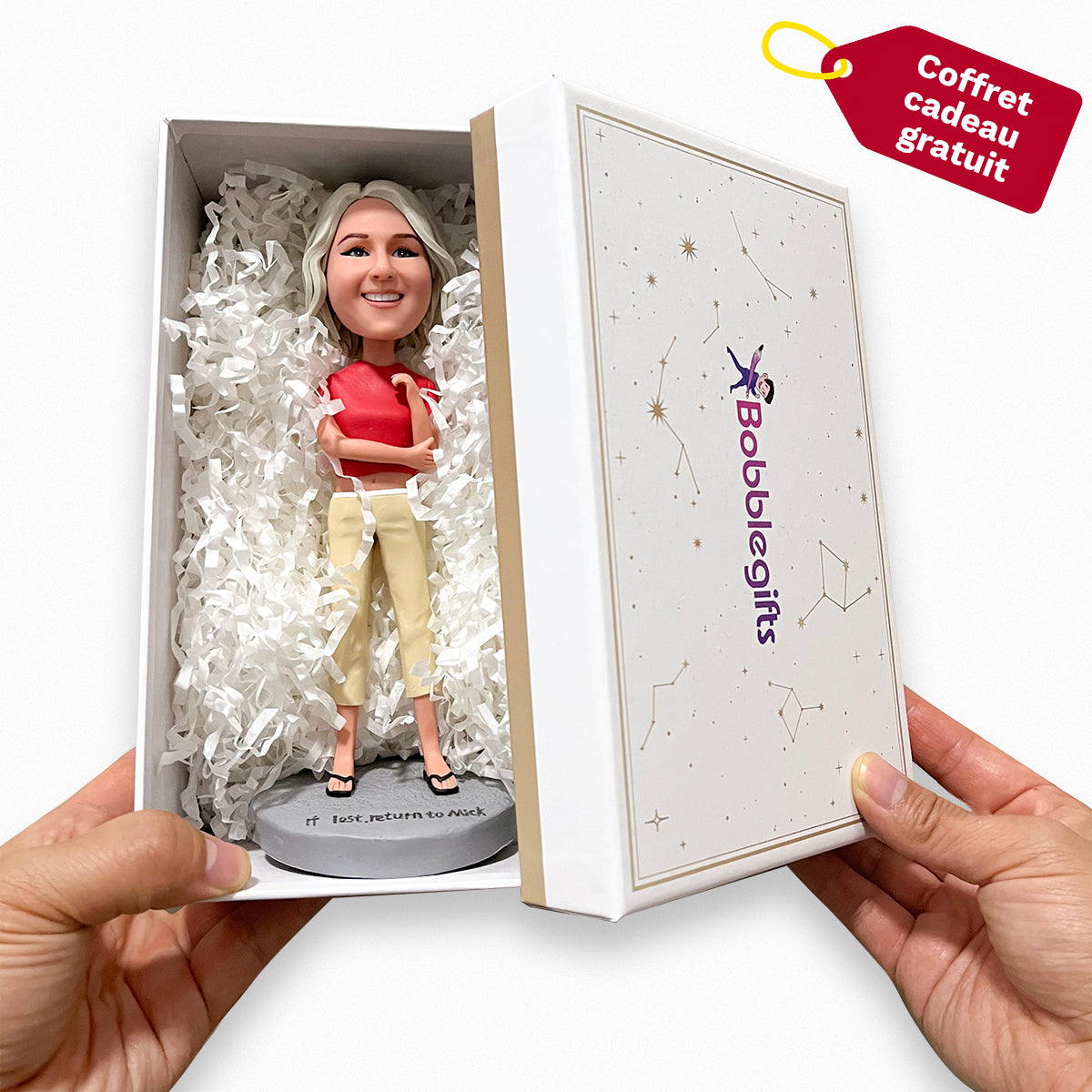 Infirmière personnalisée Bobblehead avec seringue