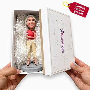 Infirmière personnalisée Bobblehead avec seringue